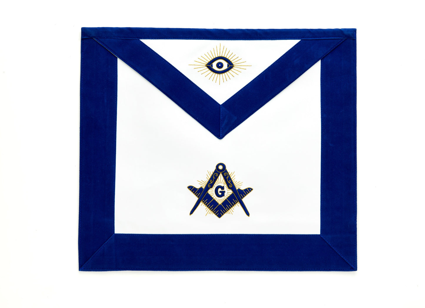 Master Mason Apron with Blue Border