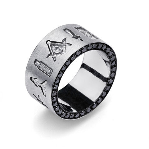 Masonic Emlems Eternity Ring