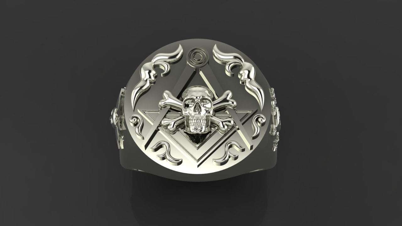 Master Mason S&C Skull Ring