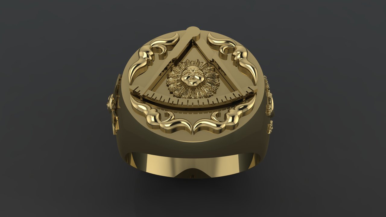 Past Master Ring Sun Moon