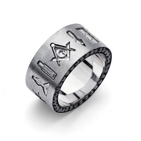 Masonic Emlems Eternity Ring